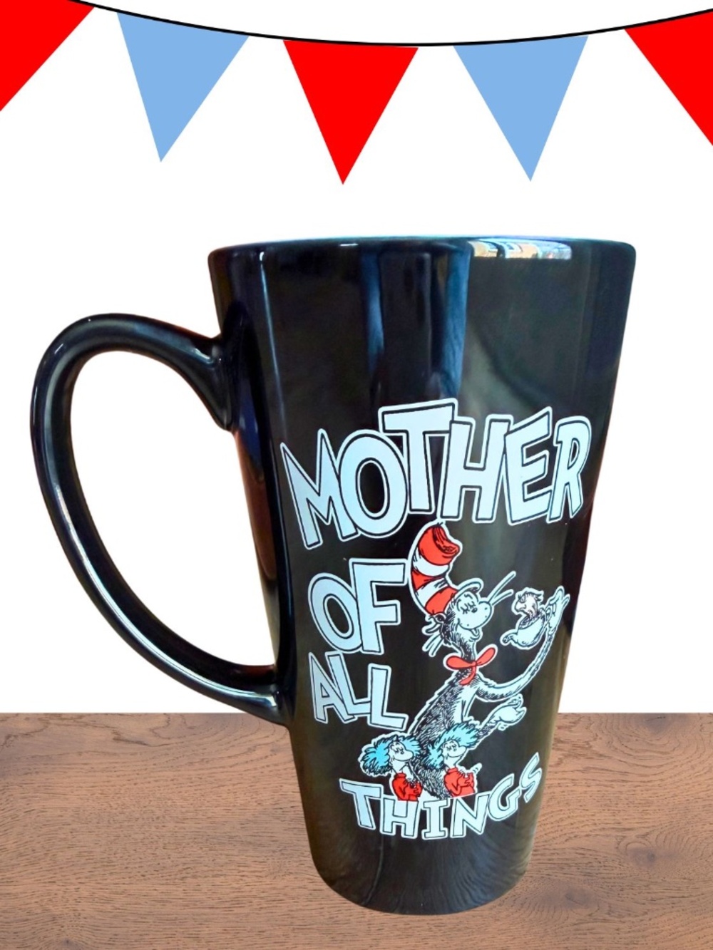 Dr. Seuss Cat in the Hat “Mother of All Things,” Character Ceramic Mug, 17 oz